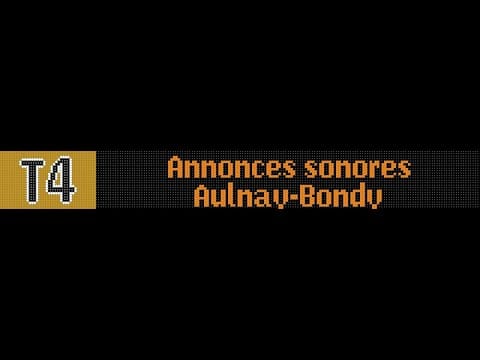 , Bondy,T4-Annonces sonores entre Aulnay-sous-Bois et Bondy
